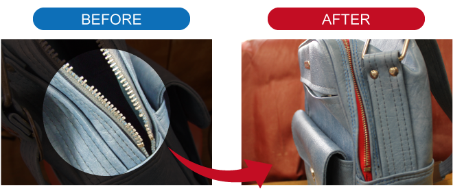 財布-ファスナーの修理